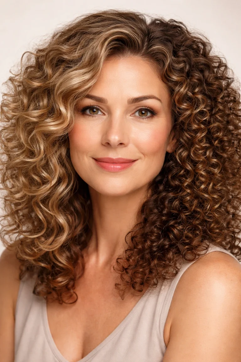 25 Curly Hairstyles for Women Over 40