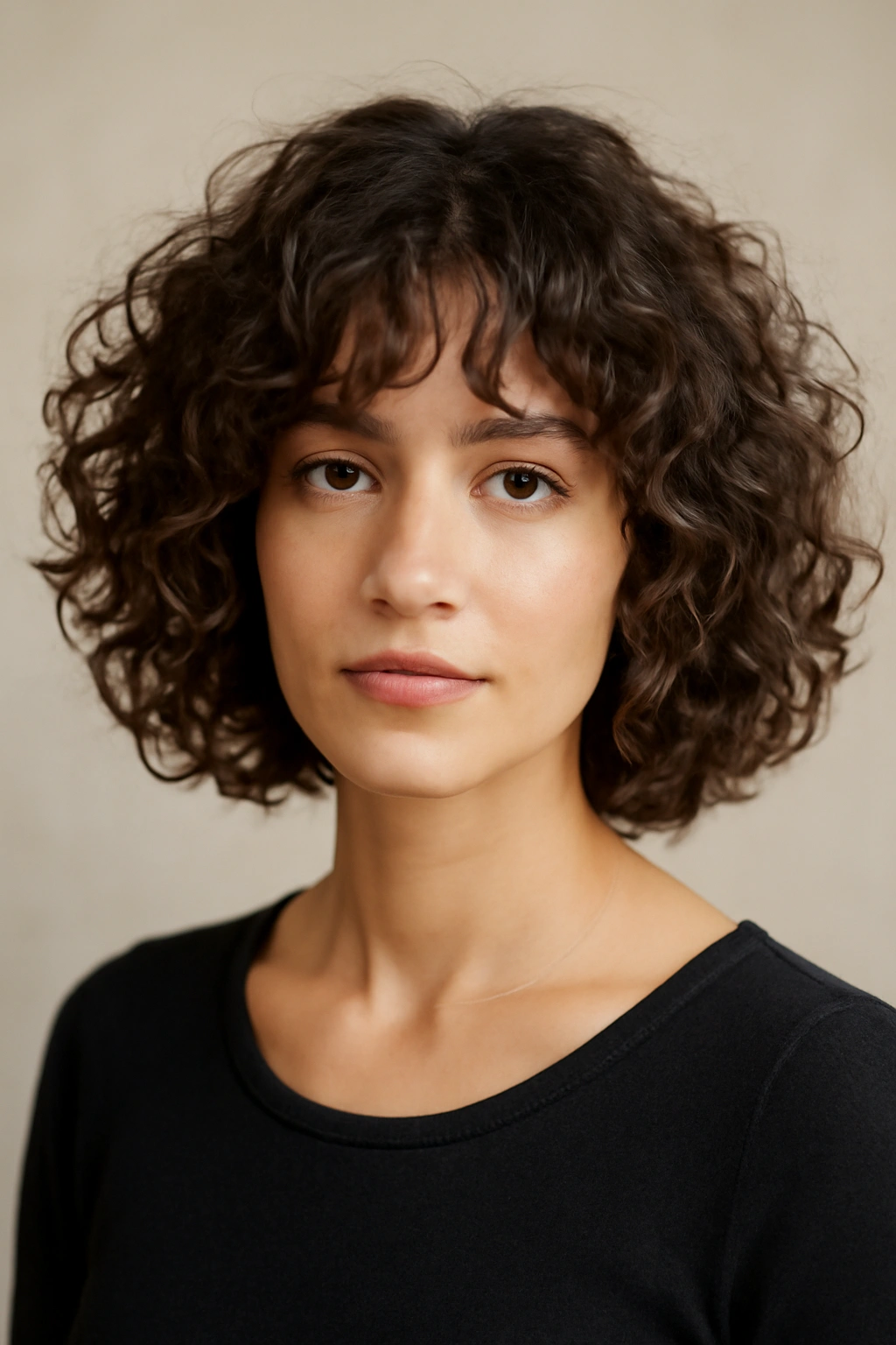 15 Gorgeous Bob Haircuts for Women With Curly Hair 6 Shoulder-length curly lob with feathered layers and movement