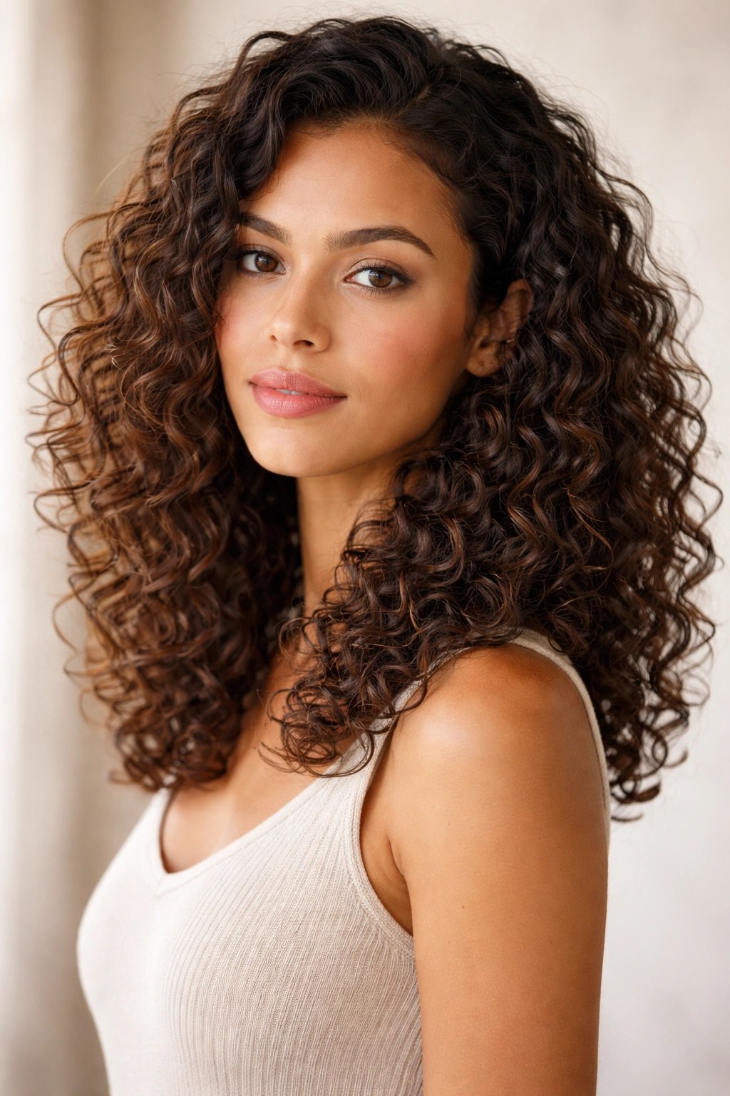 20 Curly Bob Styles For Natural And Permed Curls 4 Curly lob hair extending below shoulders with subtle layering