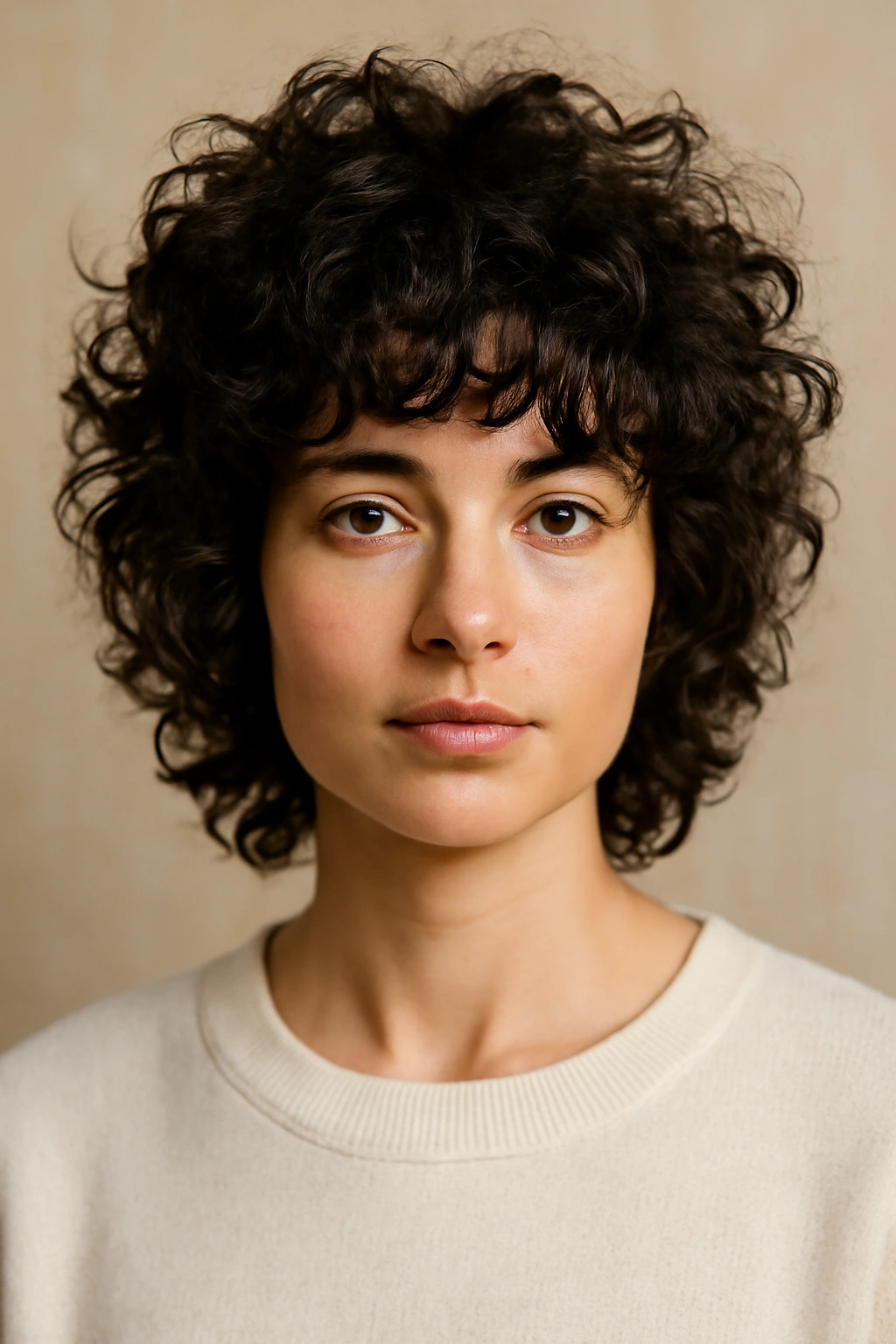 20 Shag Cuts That Instantly Upgrade Your Look 7 Close-up of curly hair styled in a textured shag to define curl clumps