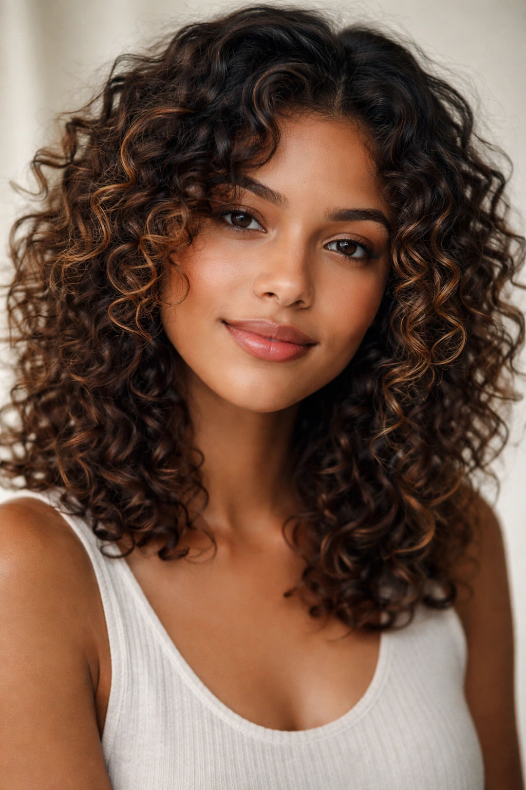 20 Shoulder Length Haircuts By Hair Type 17 Shoulder-length hair with mixed curl patterns and texture