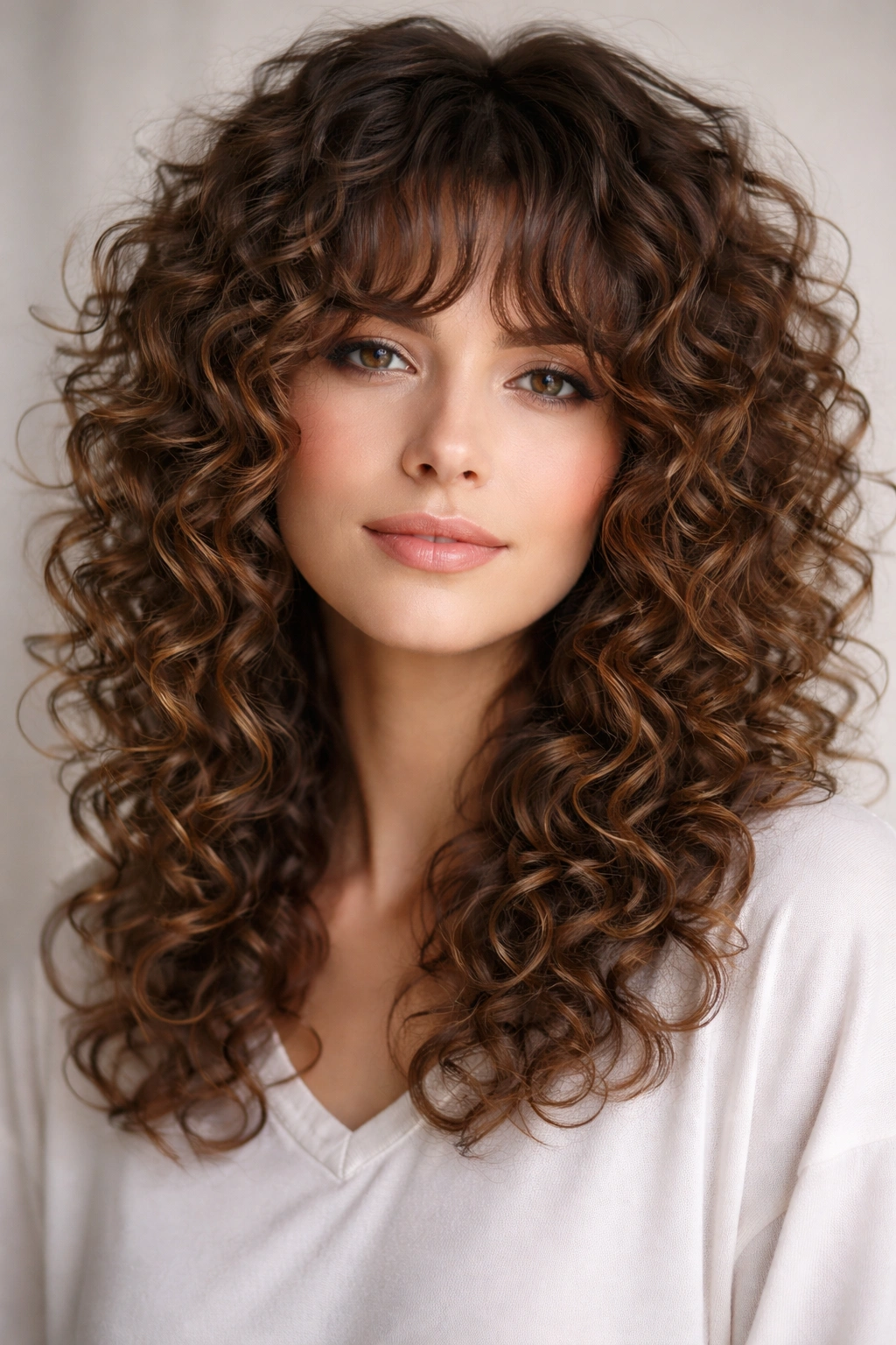 20 Wolf Cut Hairstyles Women Are Obsessed With 12 Curly hair wolf cut with defined ringlets and layering.