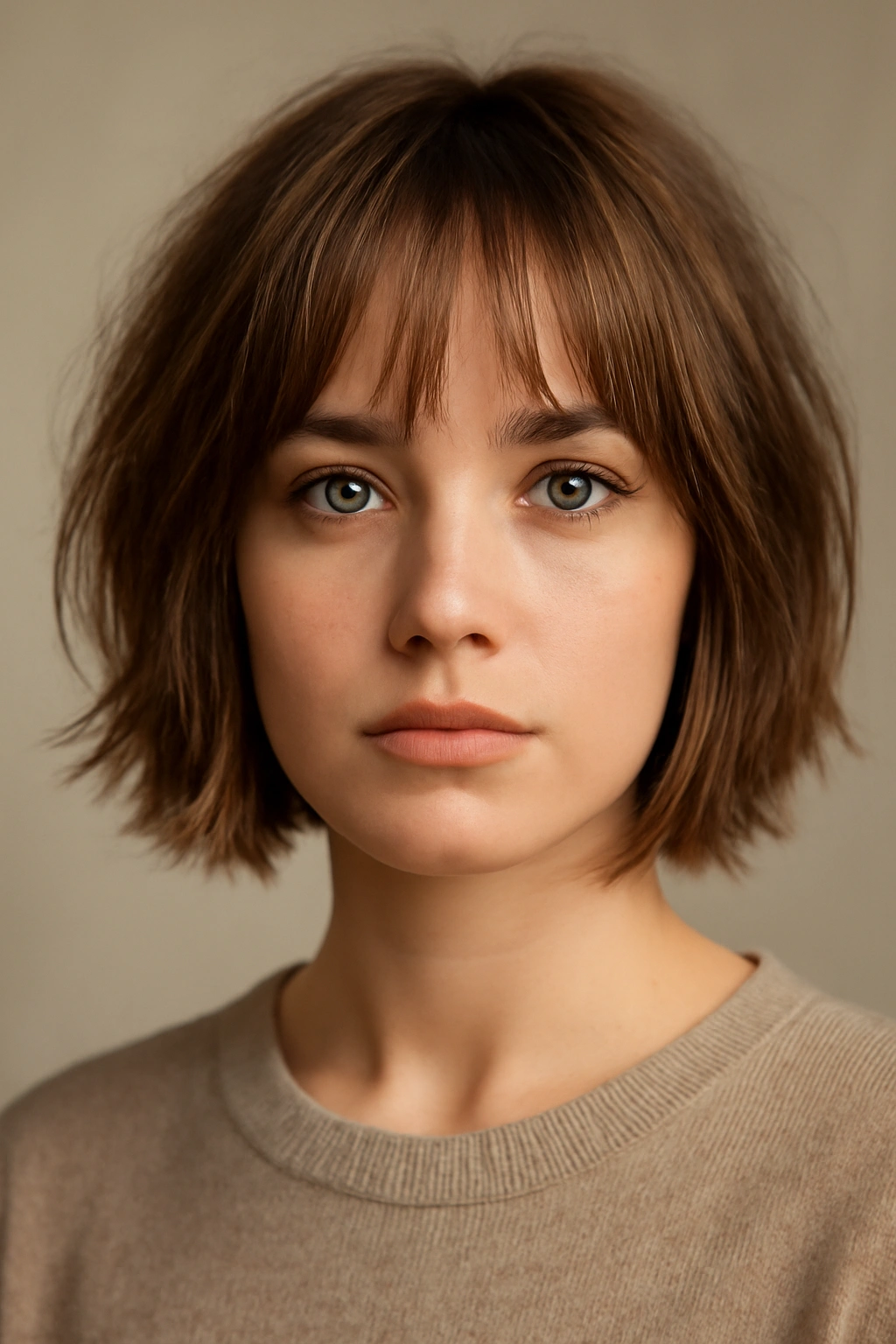 10 Easy Short Hairstyles Perfect for School Days 6 Face framed by choppy curtain bangs with textured short hair
