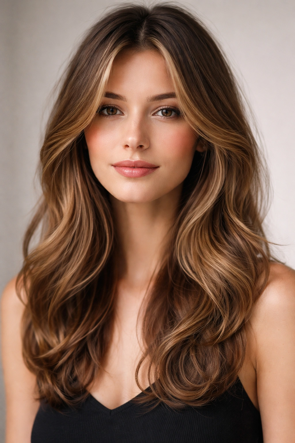10 Haircuts For Fine Wavy Hair That Hold Shape 3 Front view of The Curtain Cut showing face-framing layers and center part