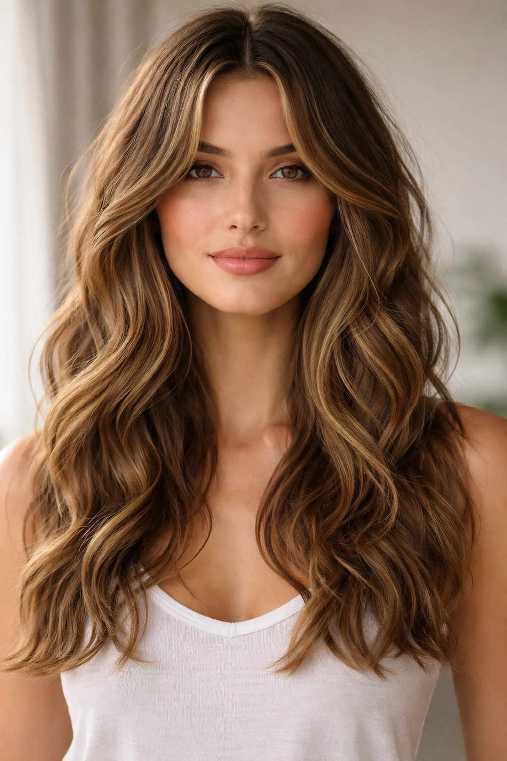 Naturally Wavy Hair 18 Haircuts That Work With It 14 Face-framing curtain cut with parted center pieces in wavy hair