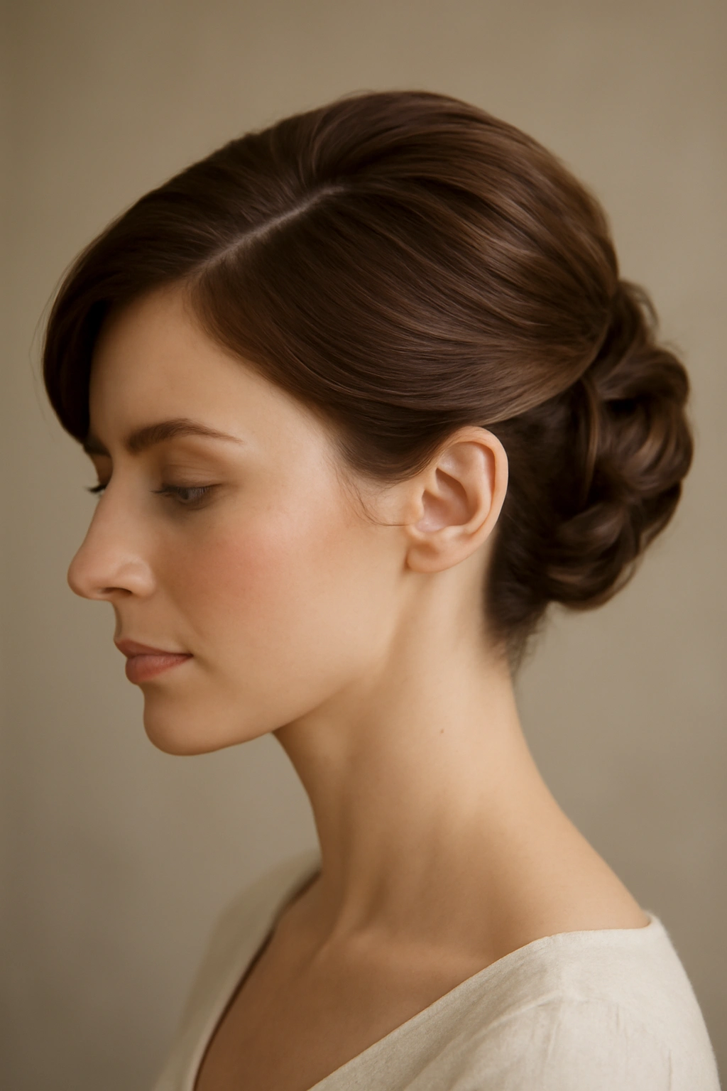 12 Bridal Updos Every Short-Haired Bride Should Try 10 Deep curved side part swept into an elegant bridal updo