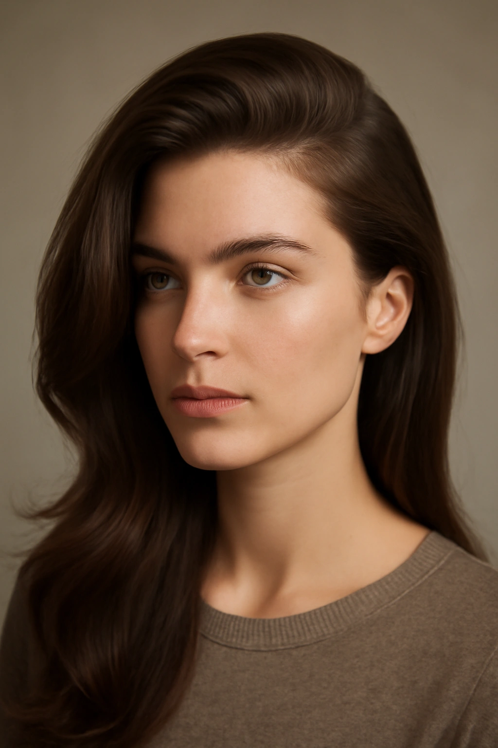 10 Quick Everyday Hairstyles in Under 5 Minutes 7 Close-up of a head showing a dramatic deep side part with voluminous crown