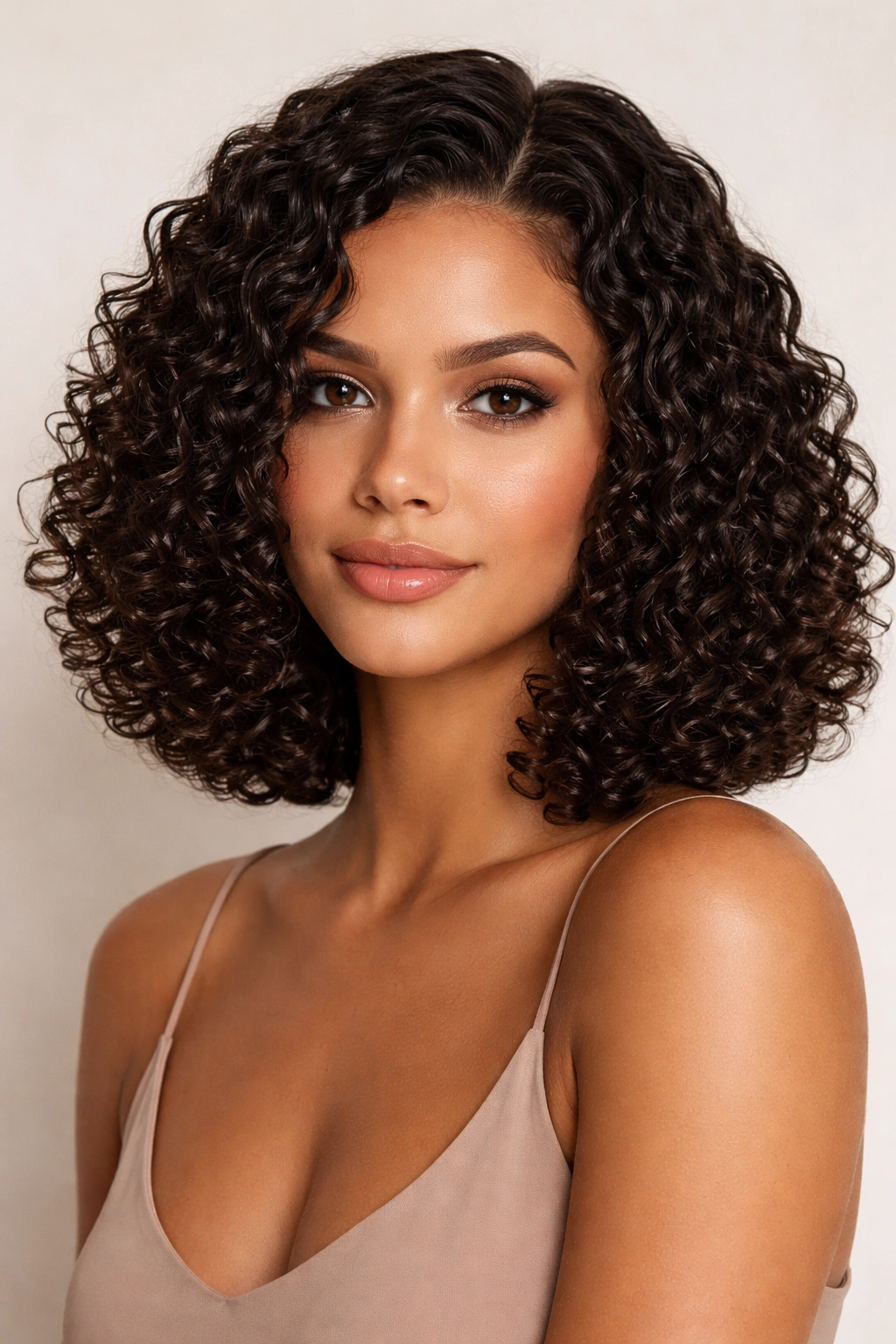 15 Curly Lob Haircuts At The Perfect Length 5 Sleek defined curly lob with distinct curls and polished look