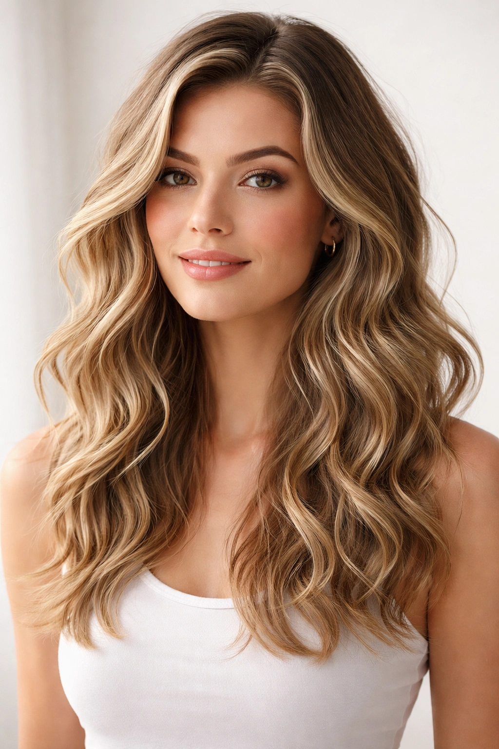 Close-up of polished, beachy waves on a single head