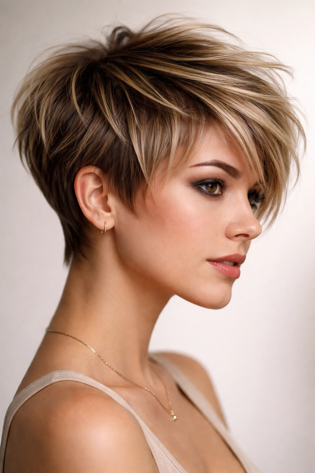 12 Long Pixie Hairstyles From Sleek To Textured 12 Modern long pixie with disconnected layers showing clear separation