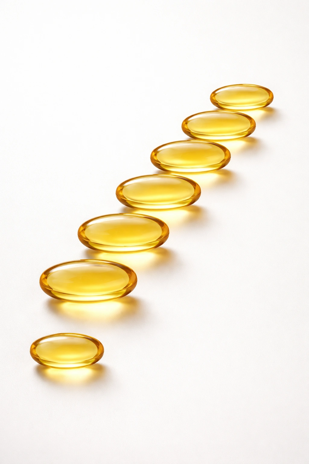 Capsules arranged to suggest dosage levels