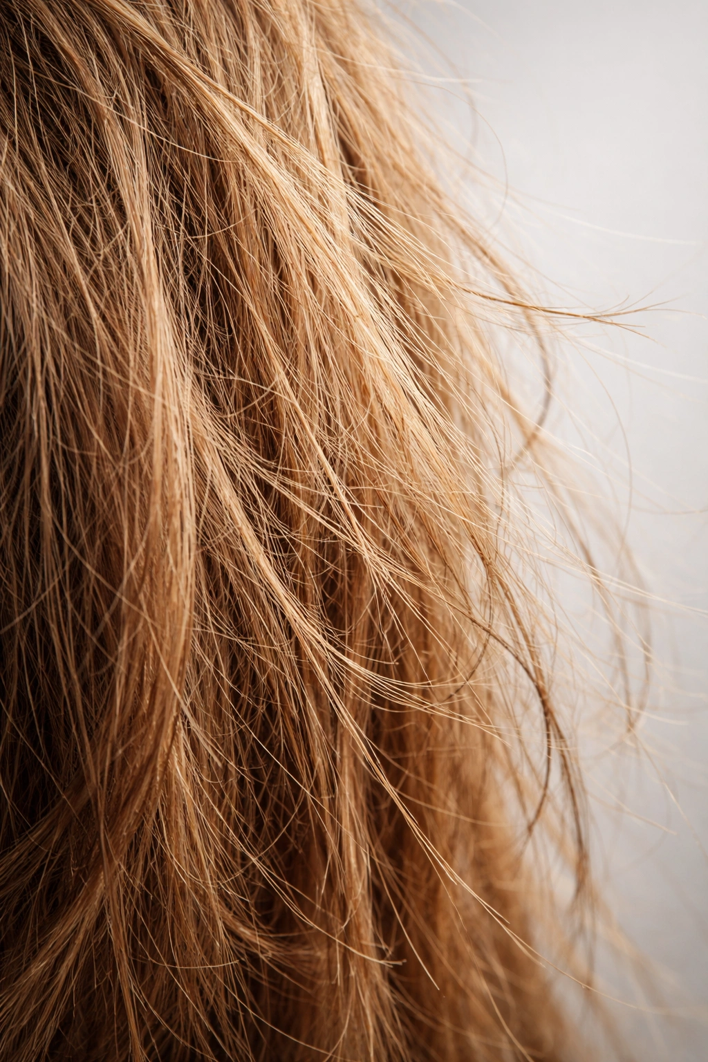 Dry, frizzy hair with dull texture