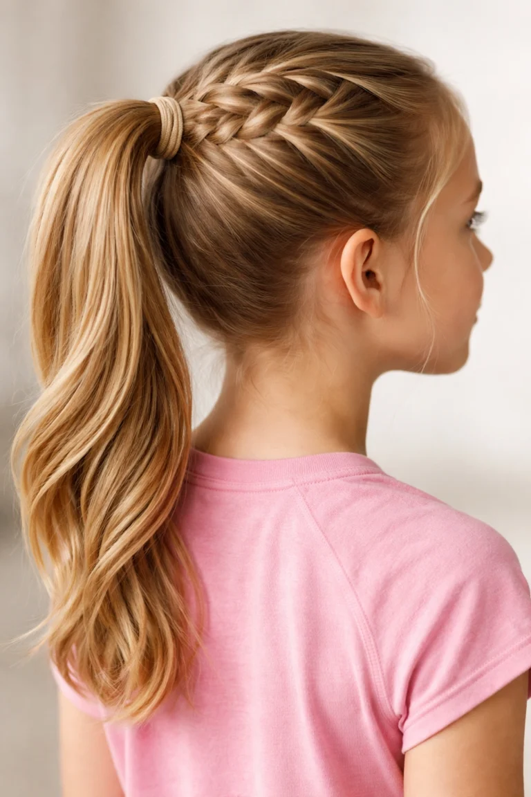 8 Simple Ponytail Styles for Active Kids