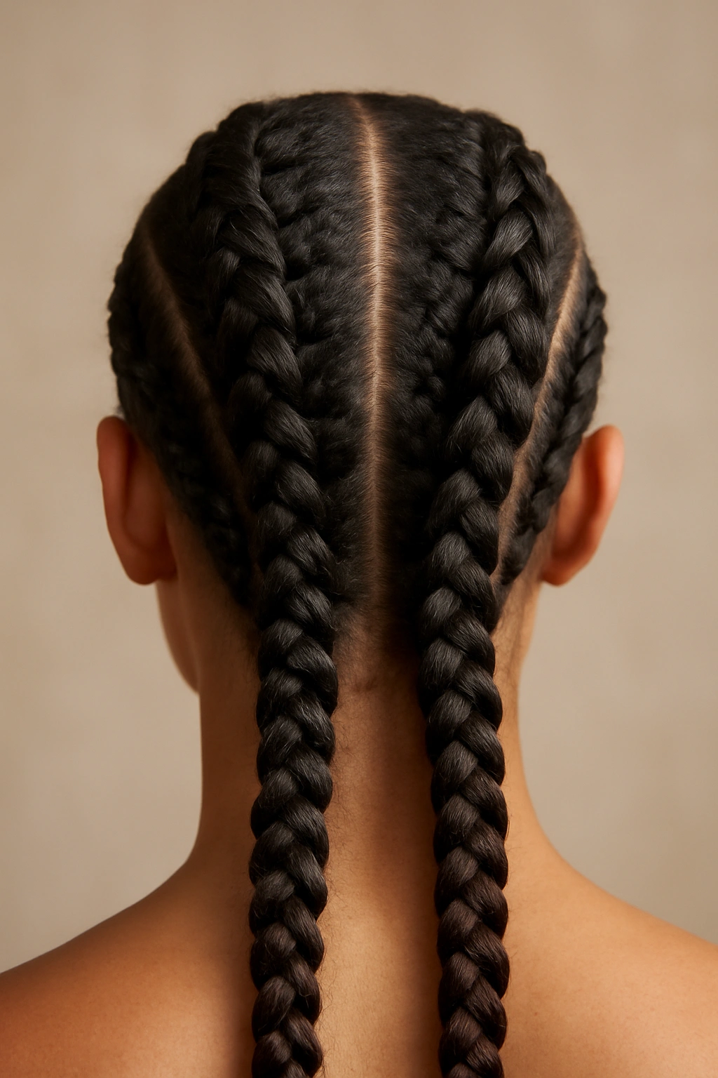 15 Natural Braid Styles Black Women Are Wearing Now 11 Raised Dutch braids along the scalp with 3D texture