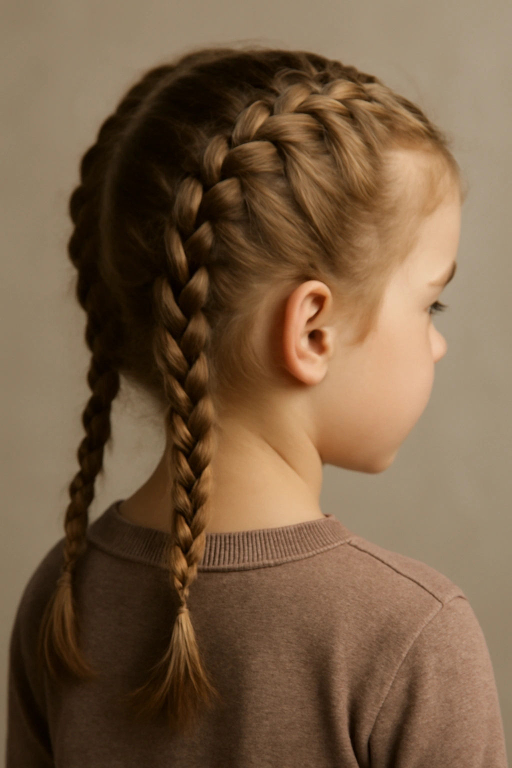 12 Toddler Hairstyles That Actually Stay All Day 6 Toddler with Dutch braids along the scalp
