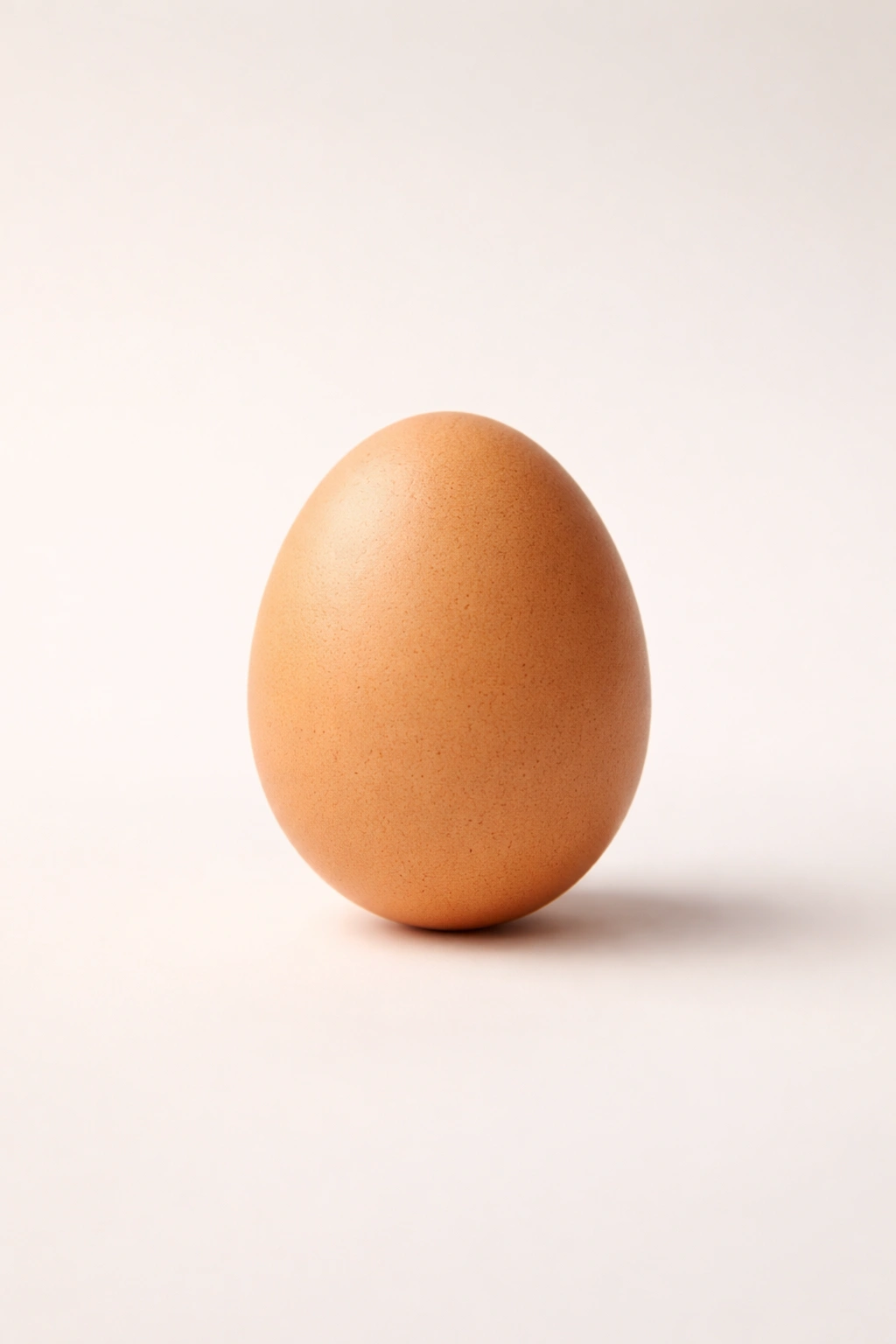 Minimal studio shot of a single egg on gradient background