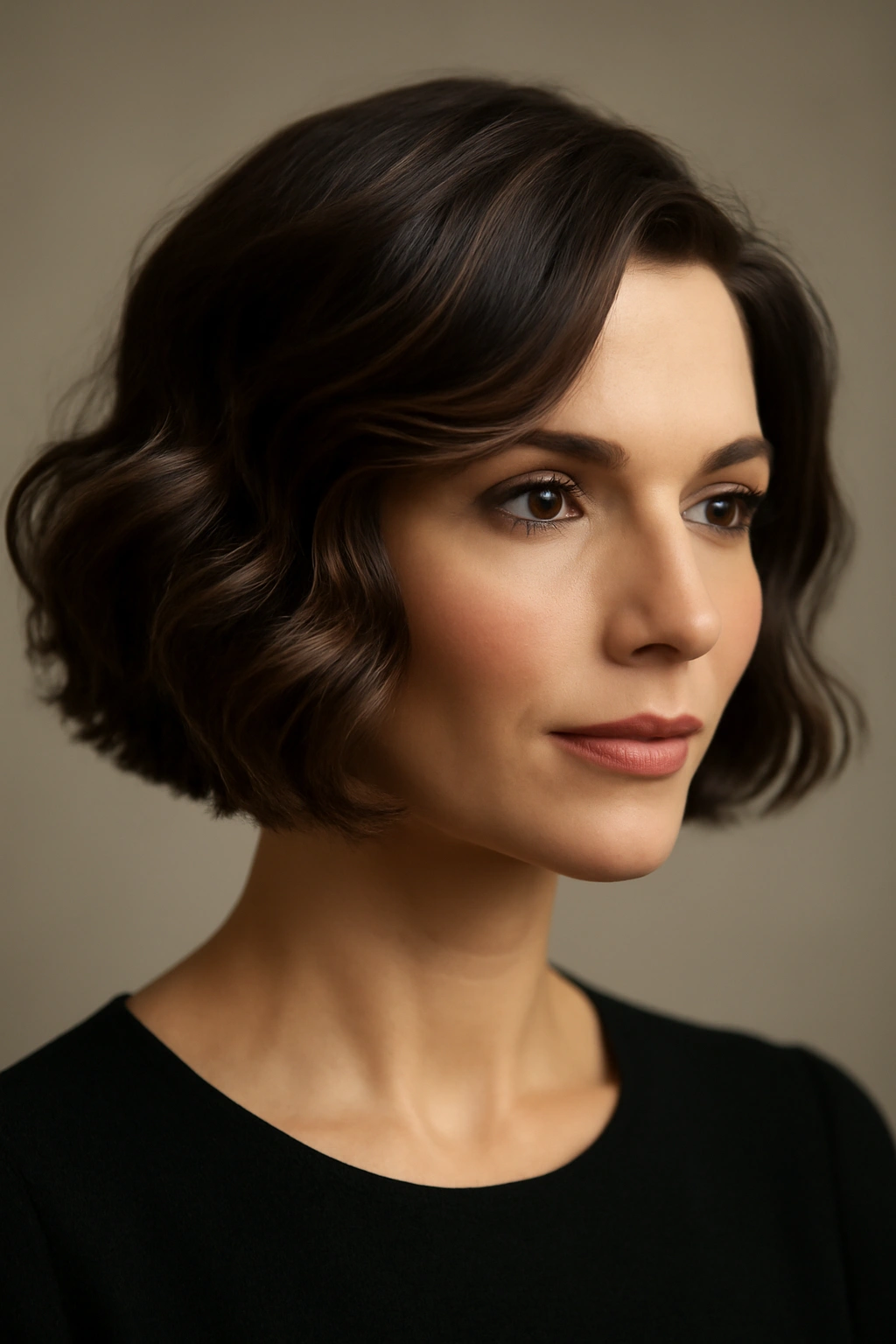 10 Polished Short Hairstyles for Any Formal Event 3 Chin-length bob with soft waves framing the face