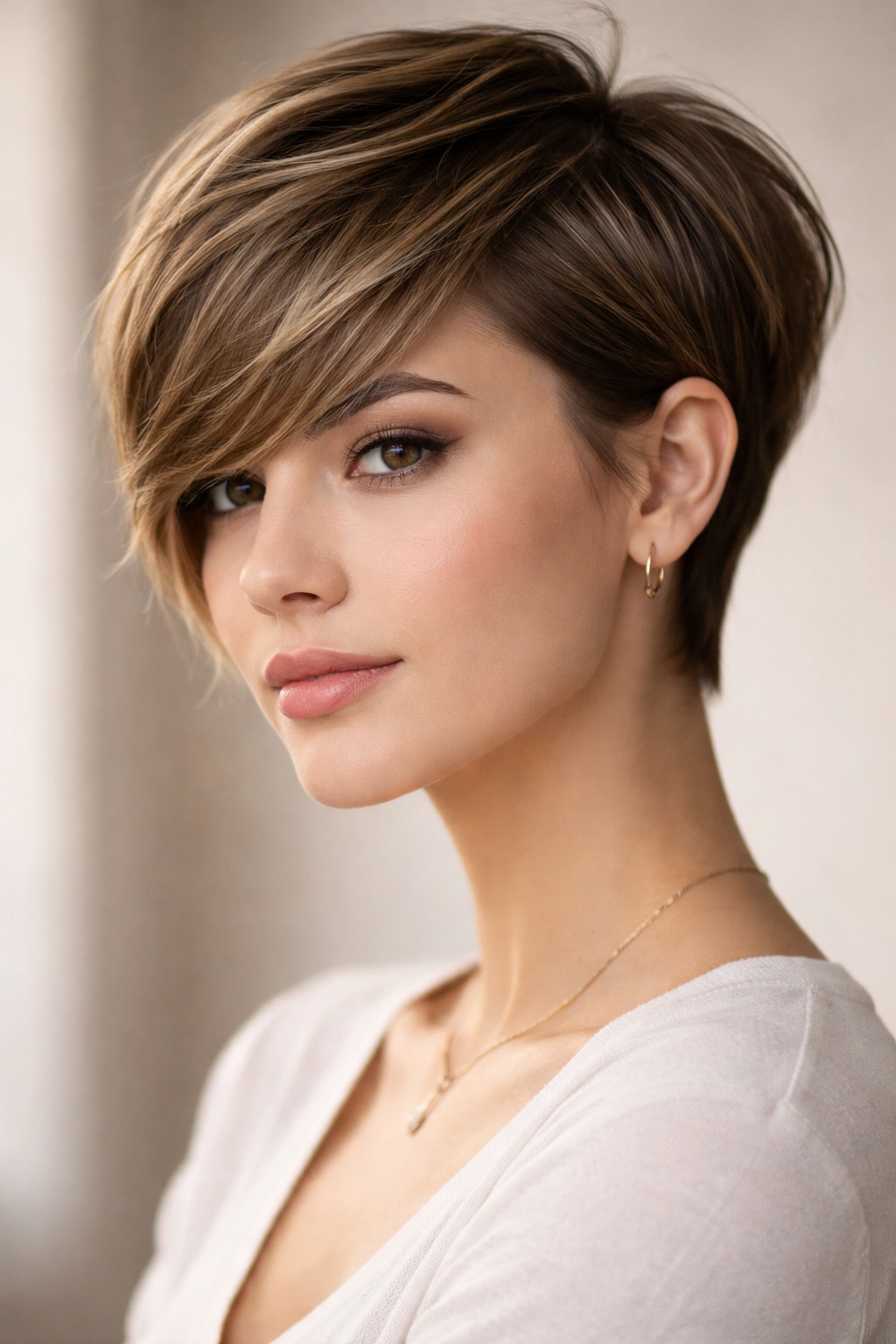 15 Versatile Long Pixie Cuts For Everyday Wear 12 Elongated pixie with side-swept bangs framing the face