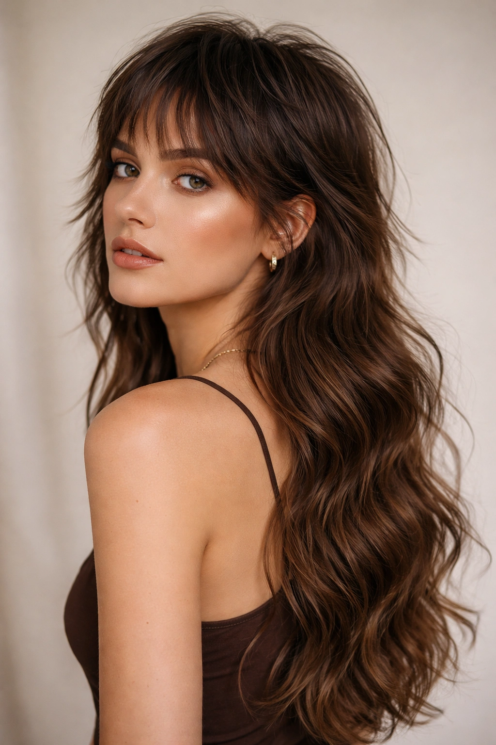 20 Wavy Haircuts Women Keep Requesting In Salons 13 Close-up of Extended Mullet Waves showing a short textured crown and long wavy back
