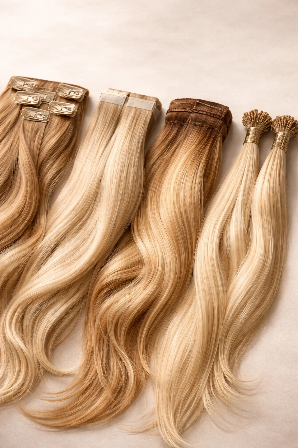 Row of different extension types showing variety for cost comparison
