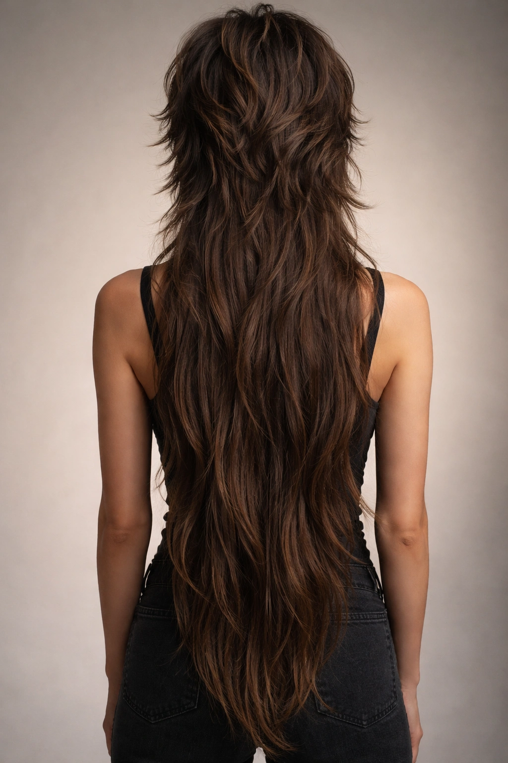 12 Shullet Haircuts That Mix Shag And Mullet 12 Shullet with extreme back length cascading behind.
