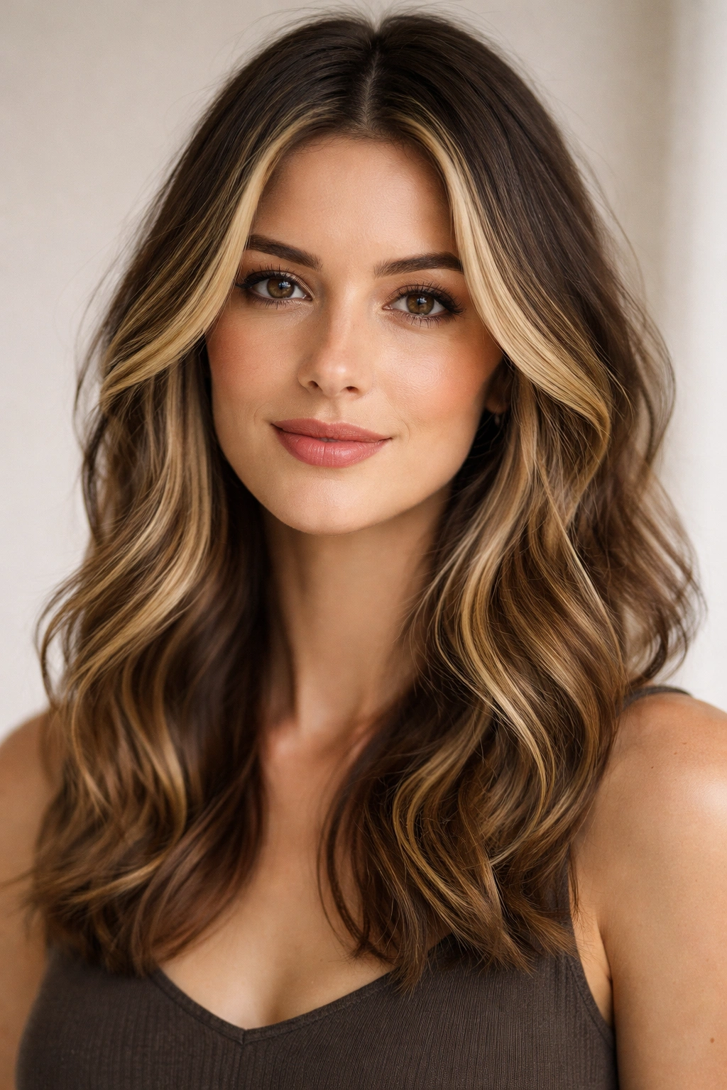 12 Hairstyles That Beautifully Balance A Long Face 12 Face-framing highlights with subtle waves around the face