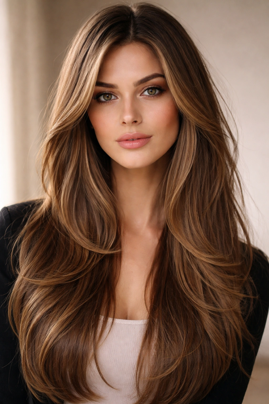 20 Long Face Haircuts Women Keep Requesting 6 Long hair with cheekbone-originating face-framing layers for width