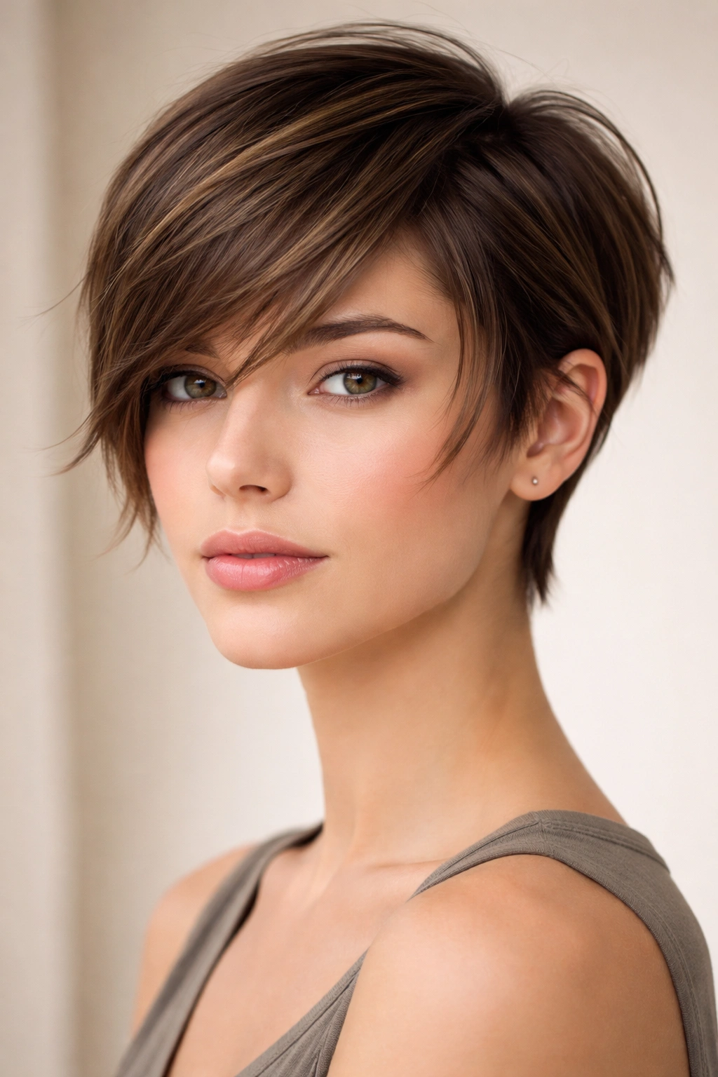12 Long Pixie Hairstyles From Sleek To Textured 8 Long pixie with face-framing pieces framing the face