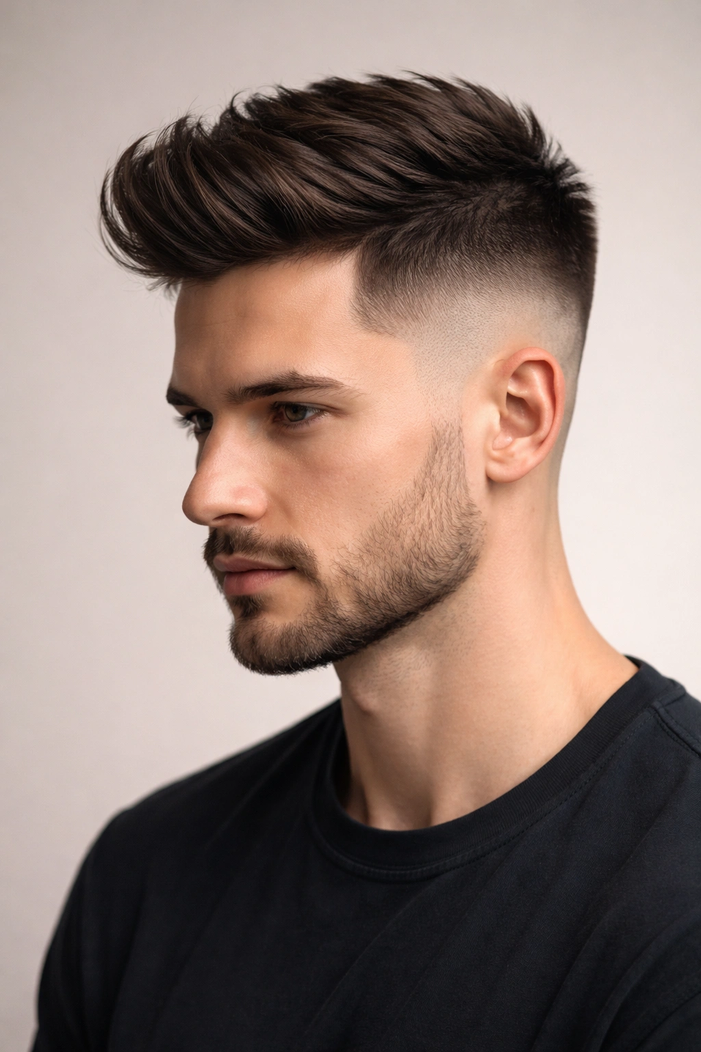12 Statement Hairstyles With Shaved Sides 5 Portrait showing a smooth fade from shaved sides to long top