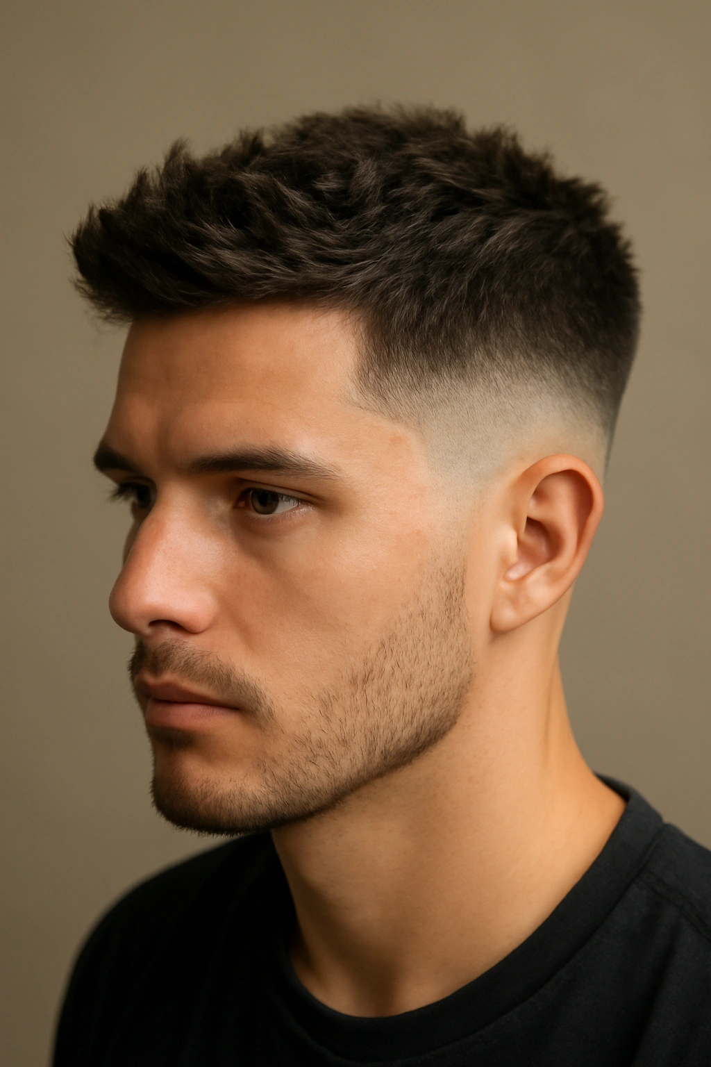 15 Wash and Wear Haircuts by Hair Texture 6 Fade haircut with textured top on thick coarse hair