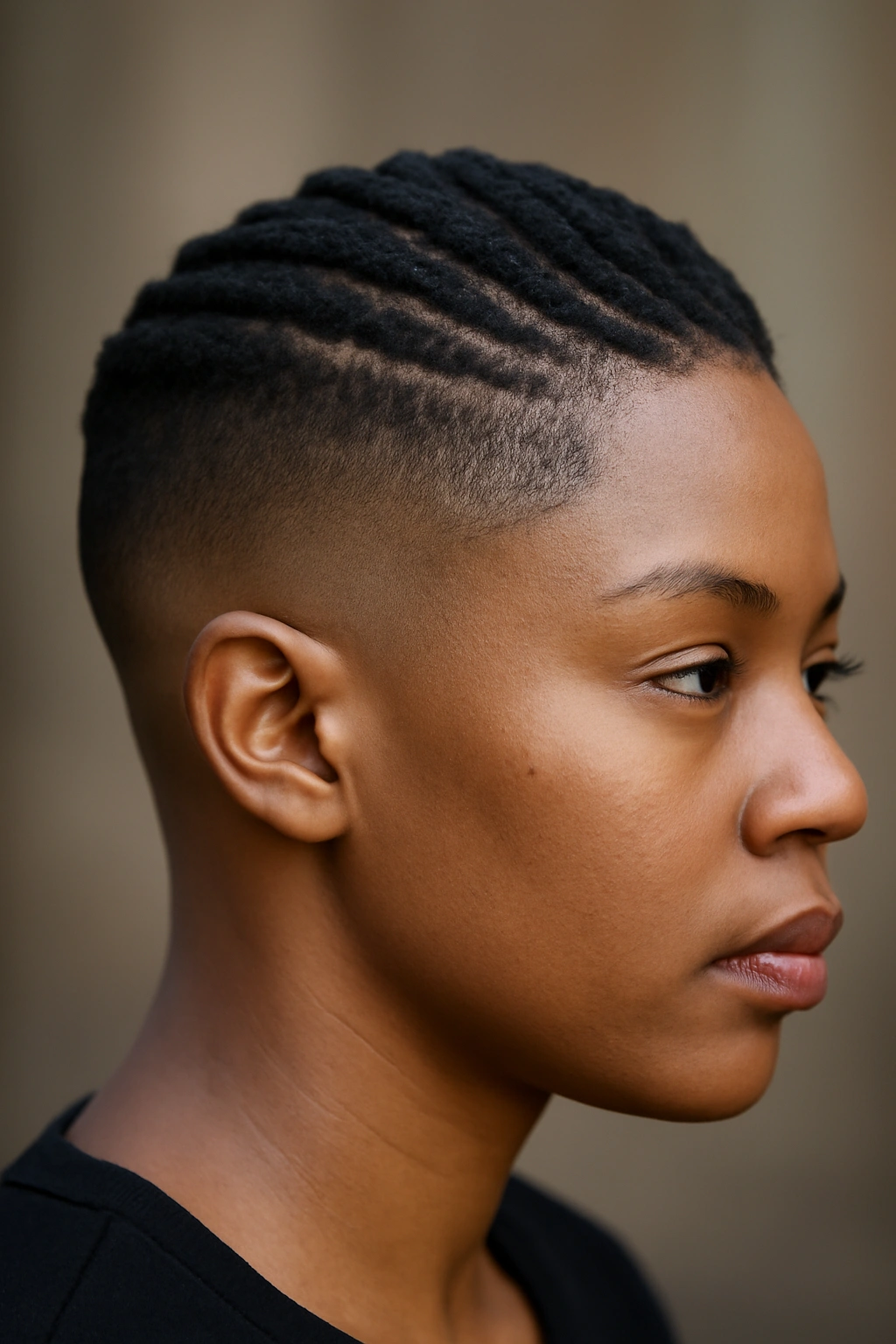 30 Short Haircuts for Black Women 21 Faded undercut with flat twists crown on side of head