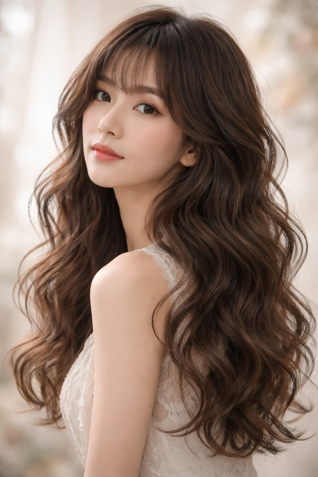 Soft flowing fairy tale waves with varied texture and dimension