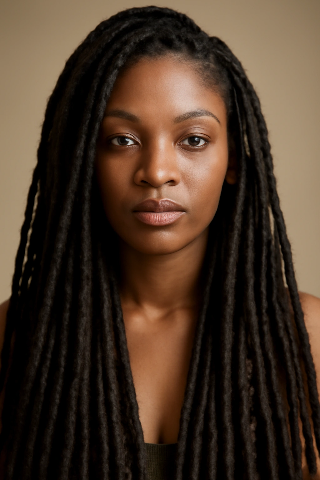 15 Natural Braid Styles Black Women Are Wearing Now 12 Close-up of faux locs with wrapped extensions