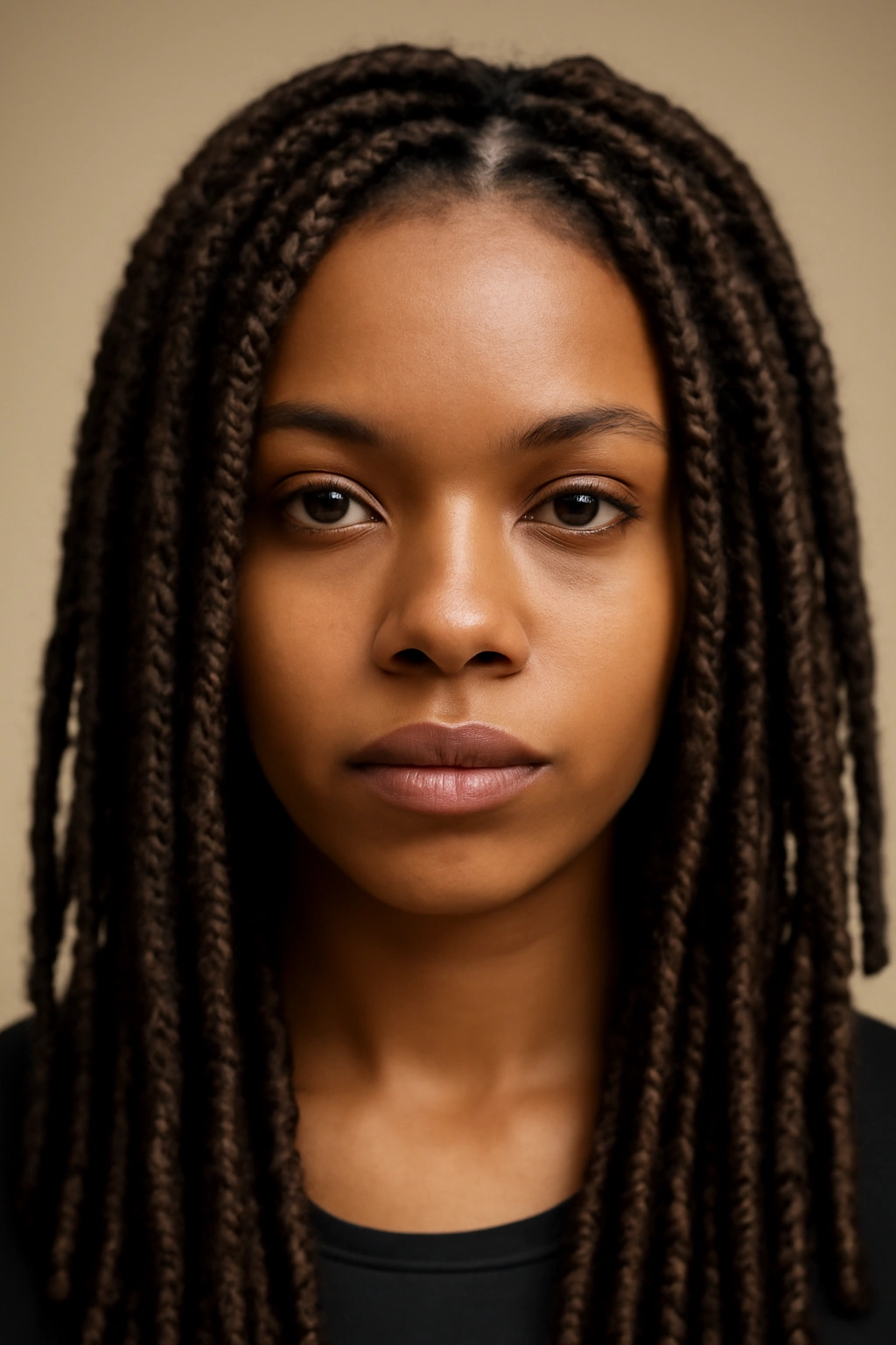 15 Micro Braid Styles for Short, Medium, or Long Hair 4 Faux locs look achieved with micro braid wrapping on head.