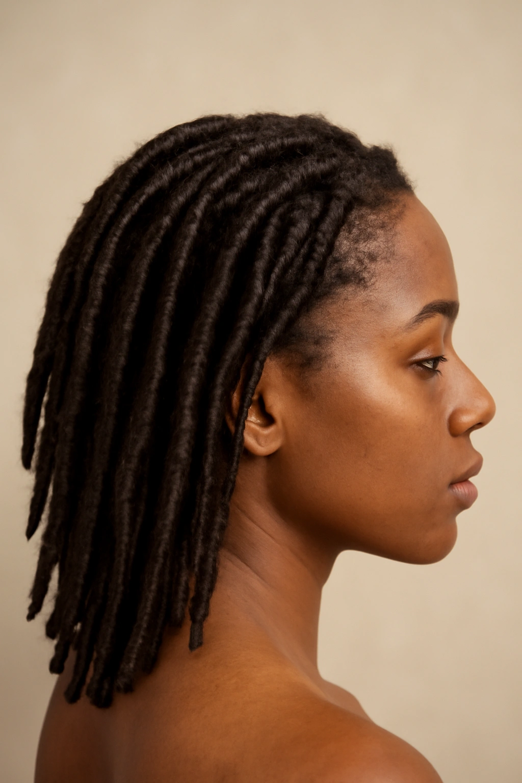 18 Dreadlock Styles Sorted From Short to Long 4 Faux locs 4-8 inches with synthetic extensions