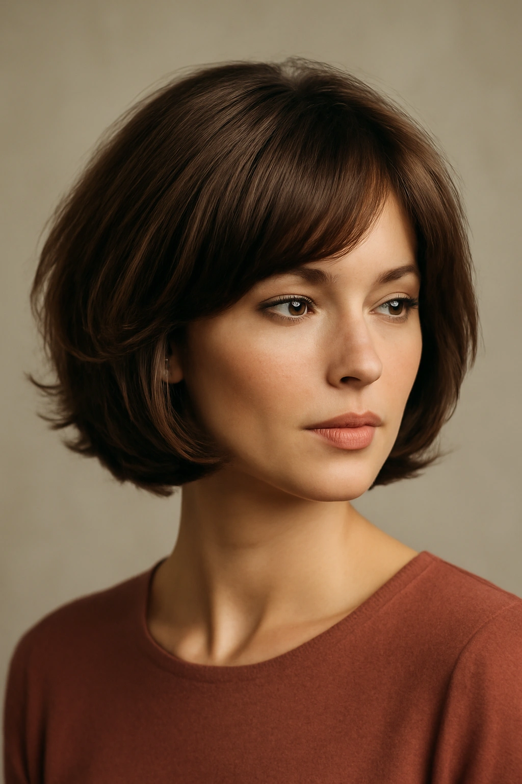 15 Short Hairstyles Any Bridesmaid Can Pull Off 11 Feathered bob hairstyle with retro flair