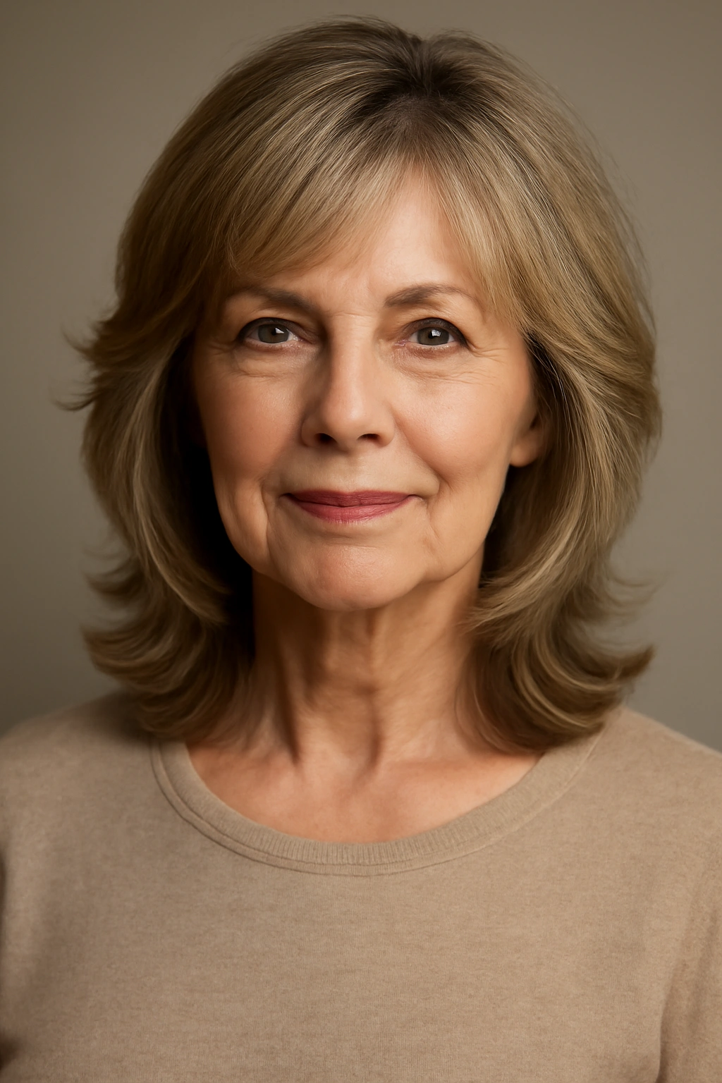 15 Youthful Hairstyles For Women Over 60 11 Shoulder-length hair with feathered layers creating soft movement