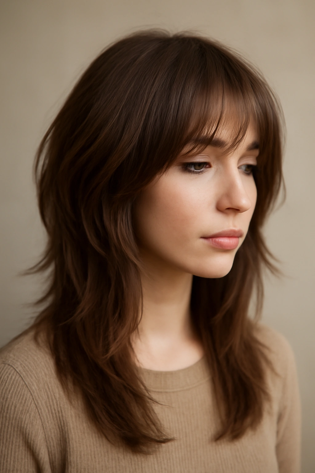10 Short Hairstyles Straight Out of Anime (But Wearable) 10 Portrait of feathered layers with wispy bangs catching light and flowing softly