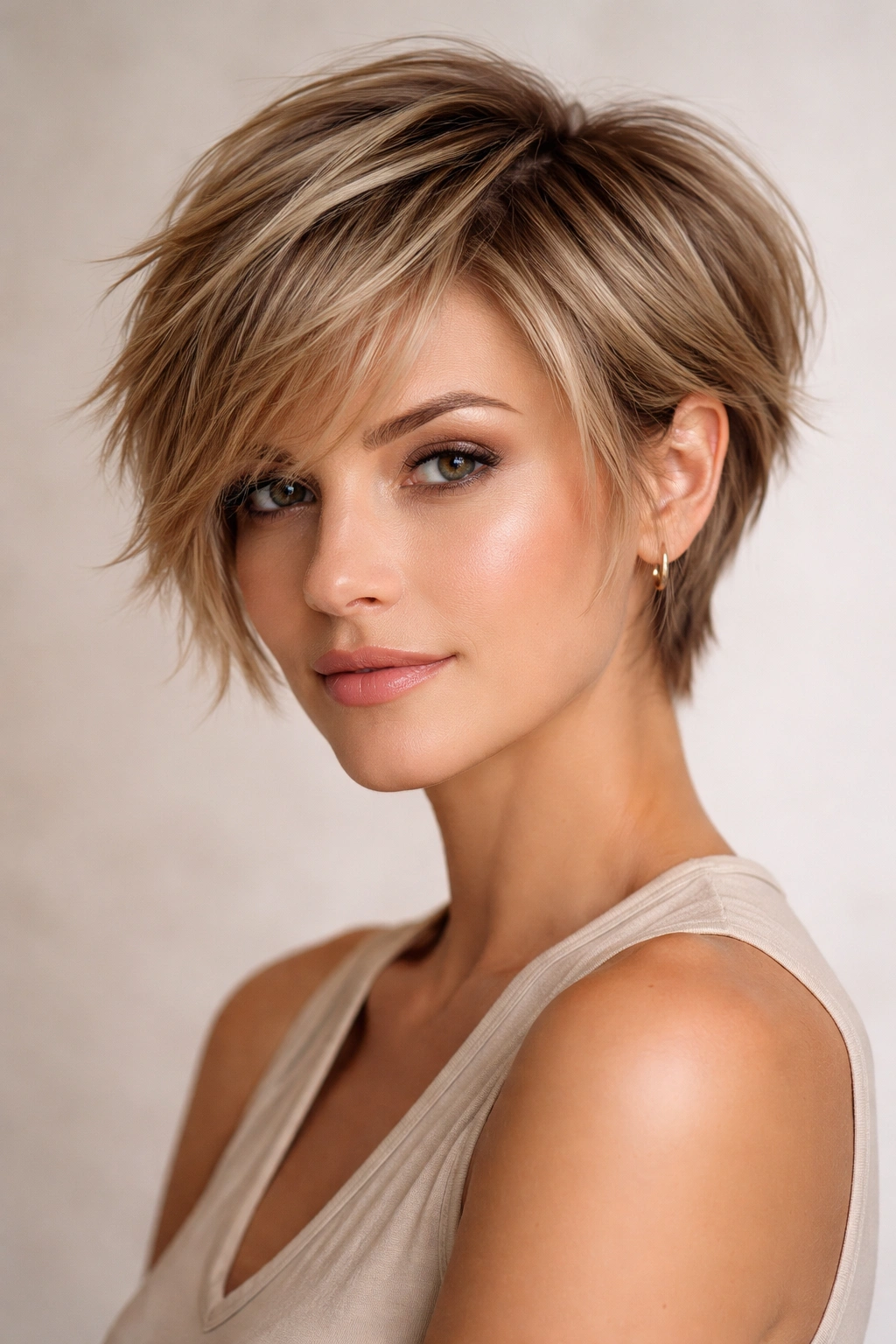 10 Razor Cut Bobs For A Soft And Wispy Finish 3 Feathered pixie bob with soft edges and face framing layers catching light