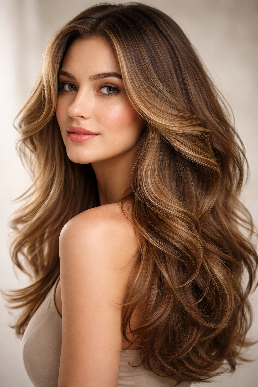 20 Wavy Haircuts For Every Length And Face Shape 11 Long hair with feathered waves and soft cascading layers