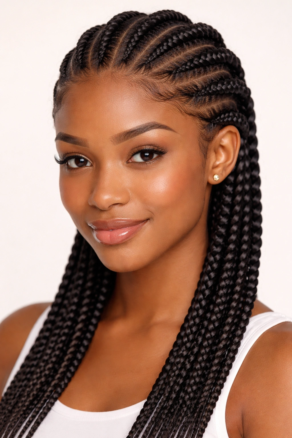 Feed-in braids with neat edges at the hairline