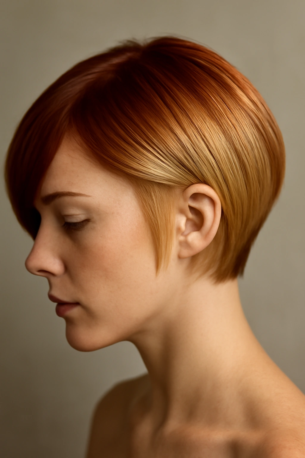 15 Short Haircut and Color Combos Worth Trying Together 16 Abstract sculptural form representing final thoughts with dual-tone gradient