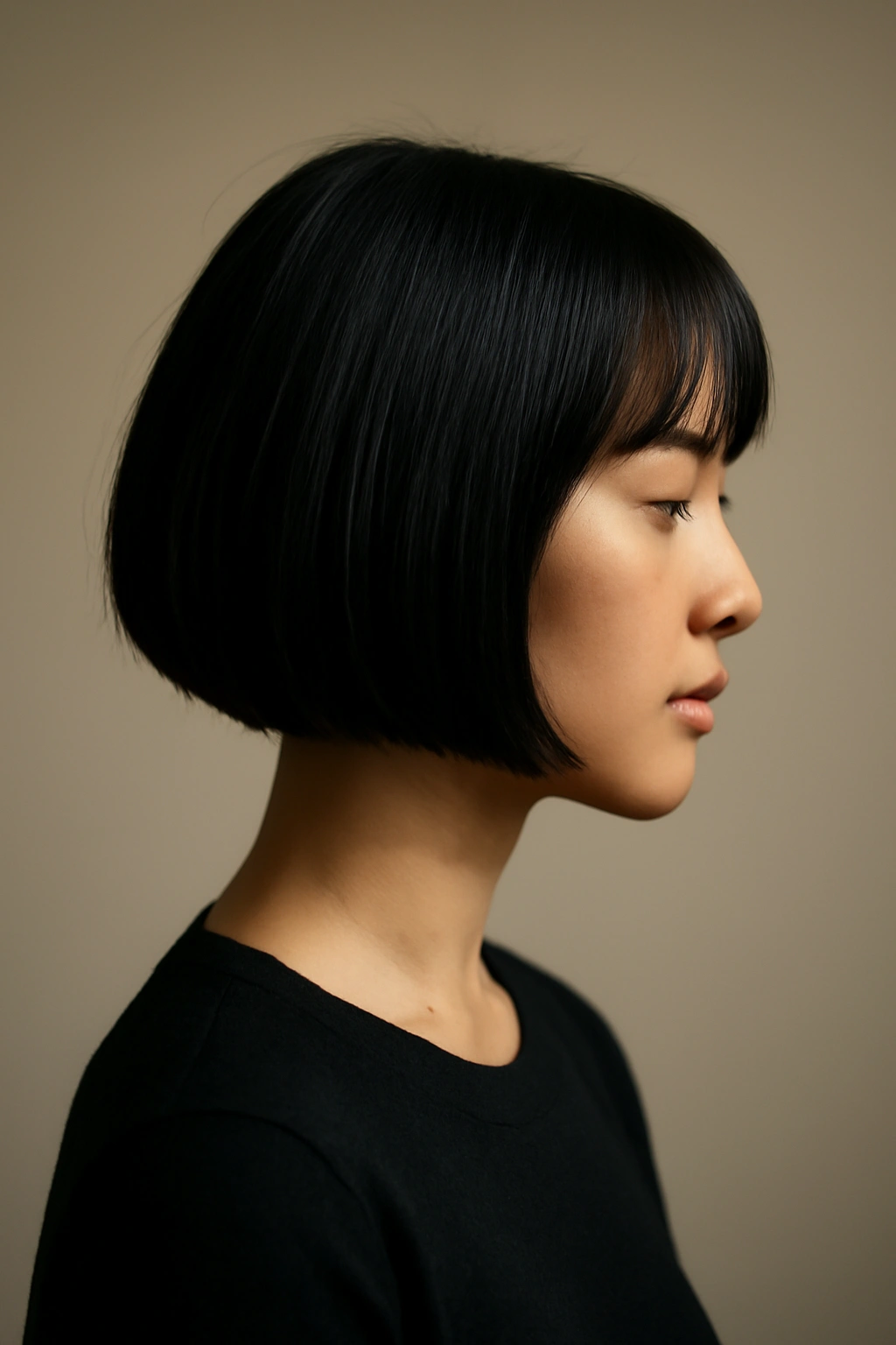10 Short Bob Haircuts for Asian Women to Bookmark 11 Silhouette of a classic bob hairstyle representing versatile final thoughts