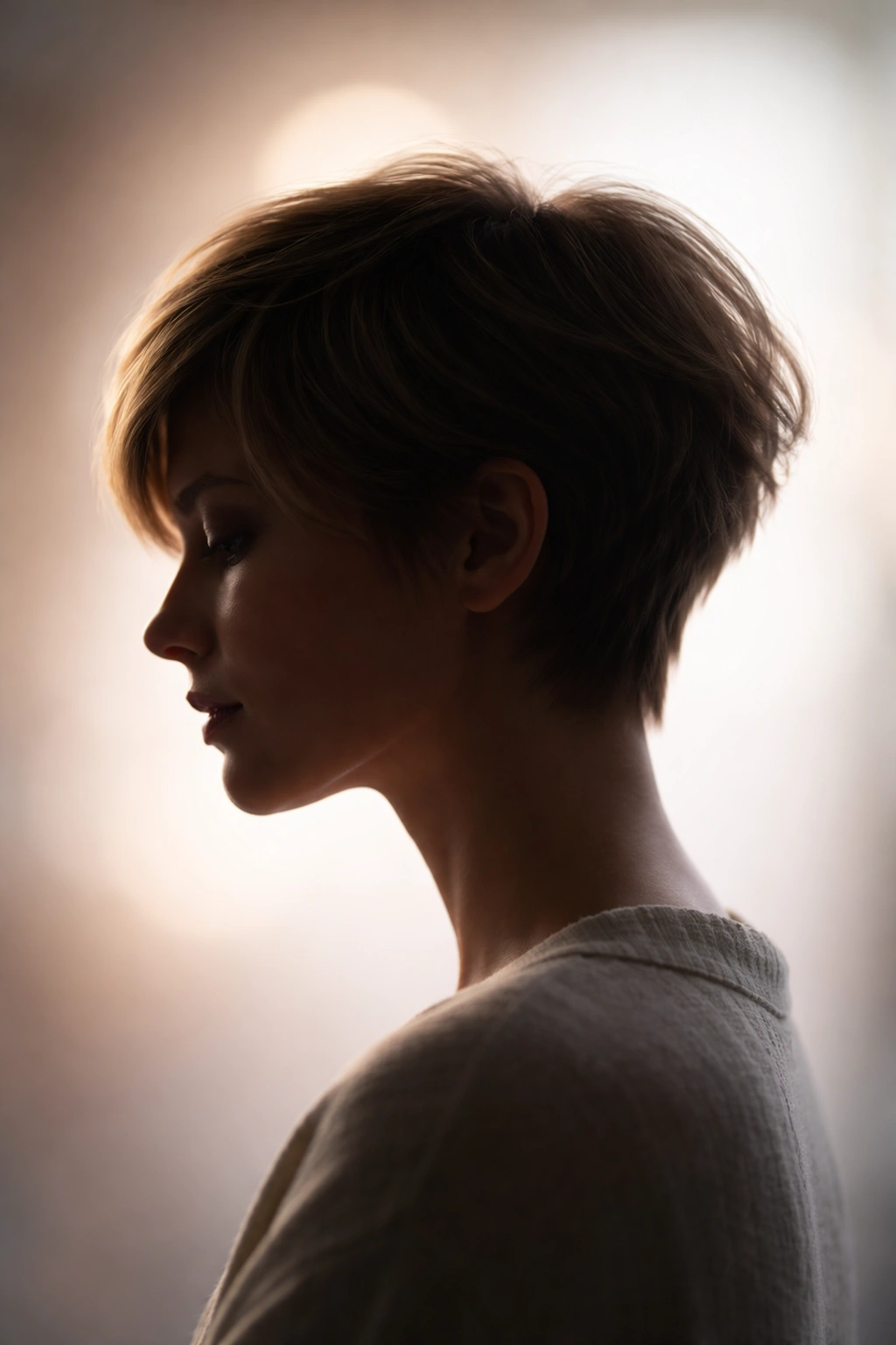 Abstract silhouette of a head in profile symbolizing final thoughts