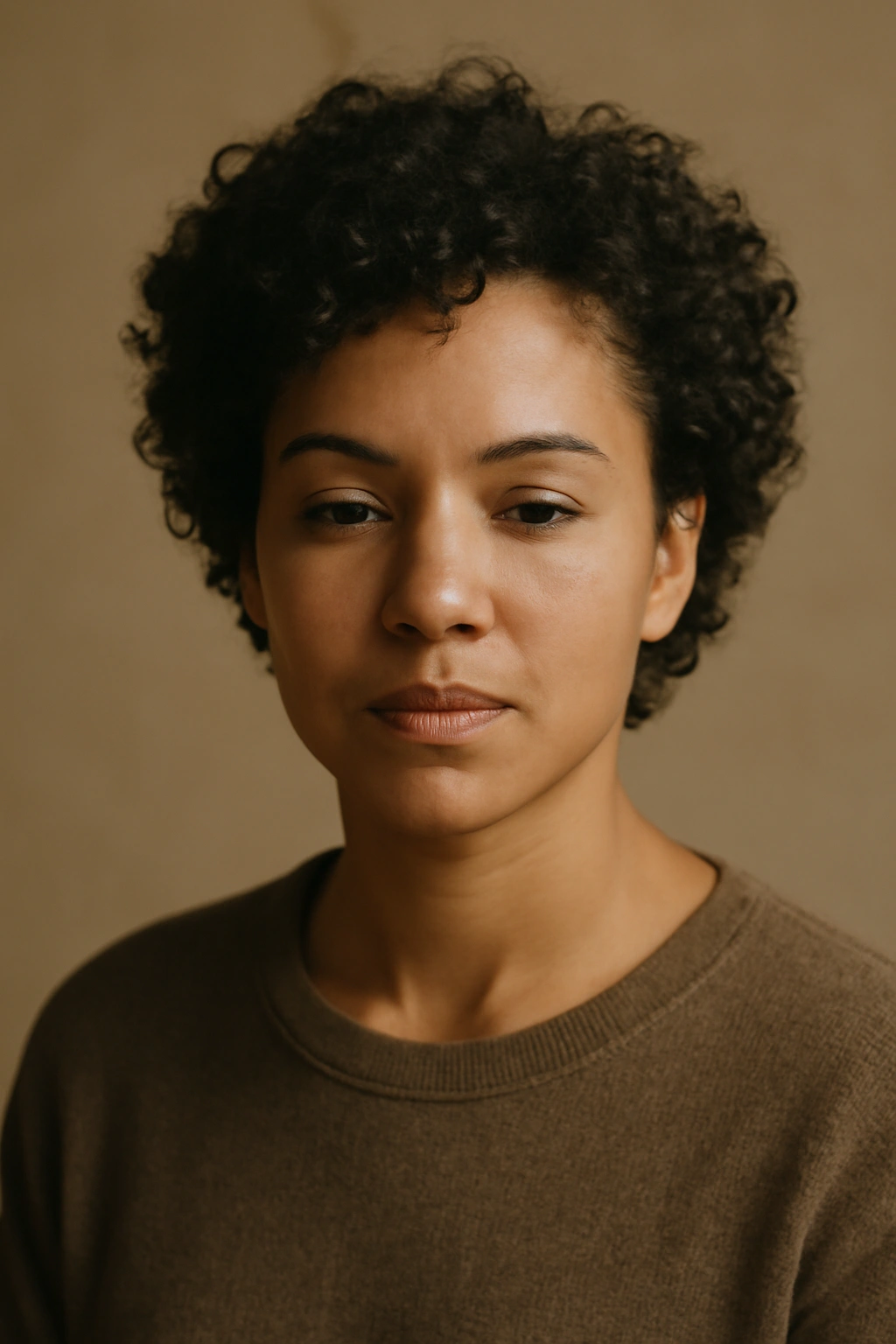 15 Wash and Go Haircuts That Need Almost No Effort 16 Contemplative portrait with a low-maintenance wash-and-go haircut