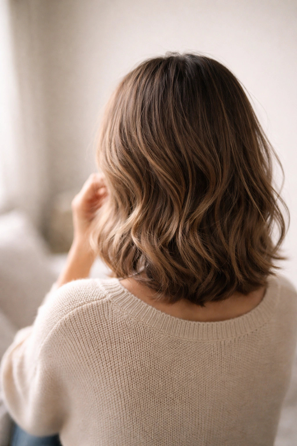 20 Shoulder Length Haircuts For Every Hair Type 21 Silhouette of shoulder-length hair representing final thoughts concept