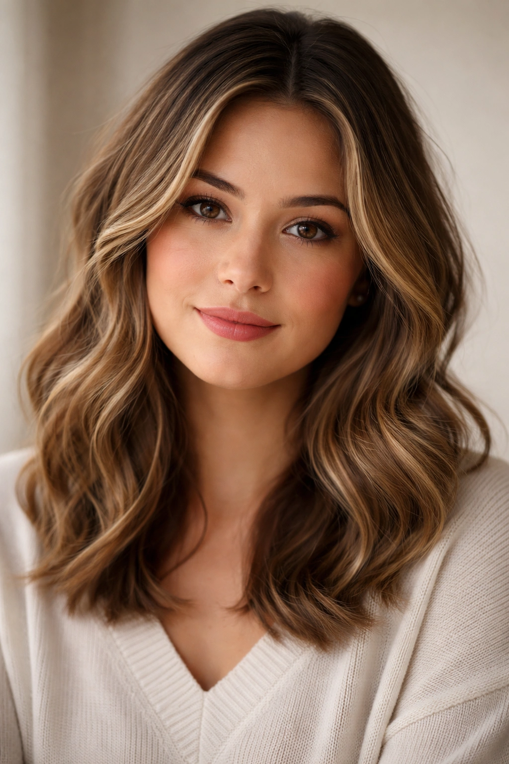15 Hairstyles For Round Faces You Ll Want To Copy 16 Contemplative portrait highlighting a flattering round-face hairstyle