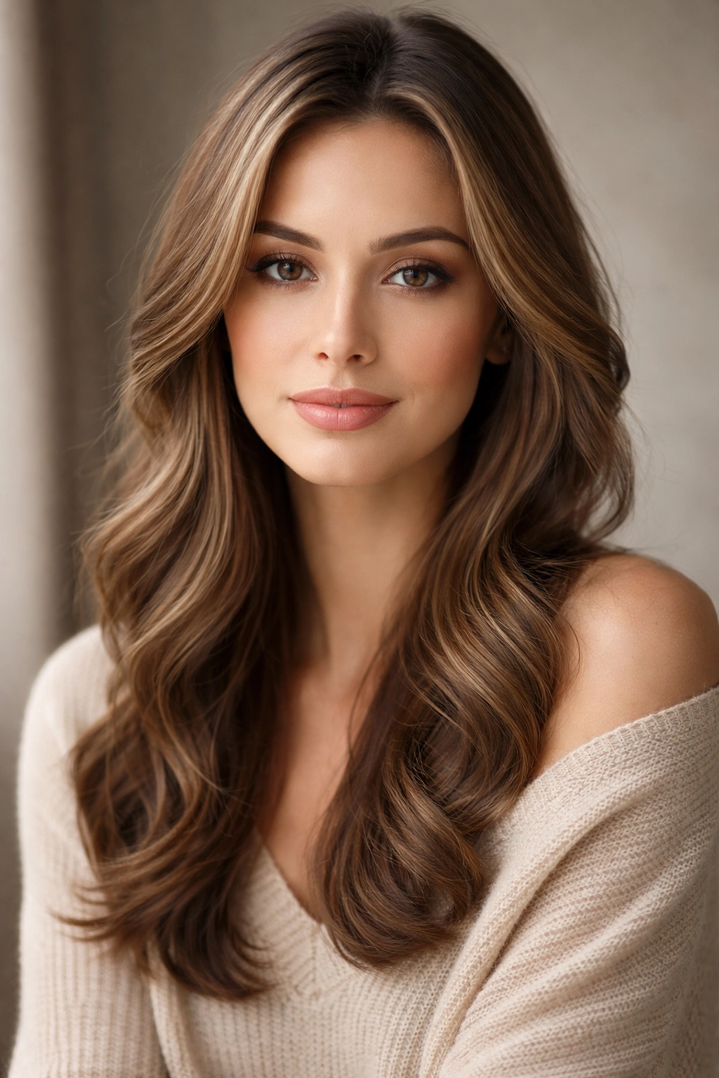 Thoughtful person with flattering hairstyle for long oval faces