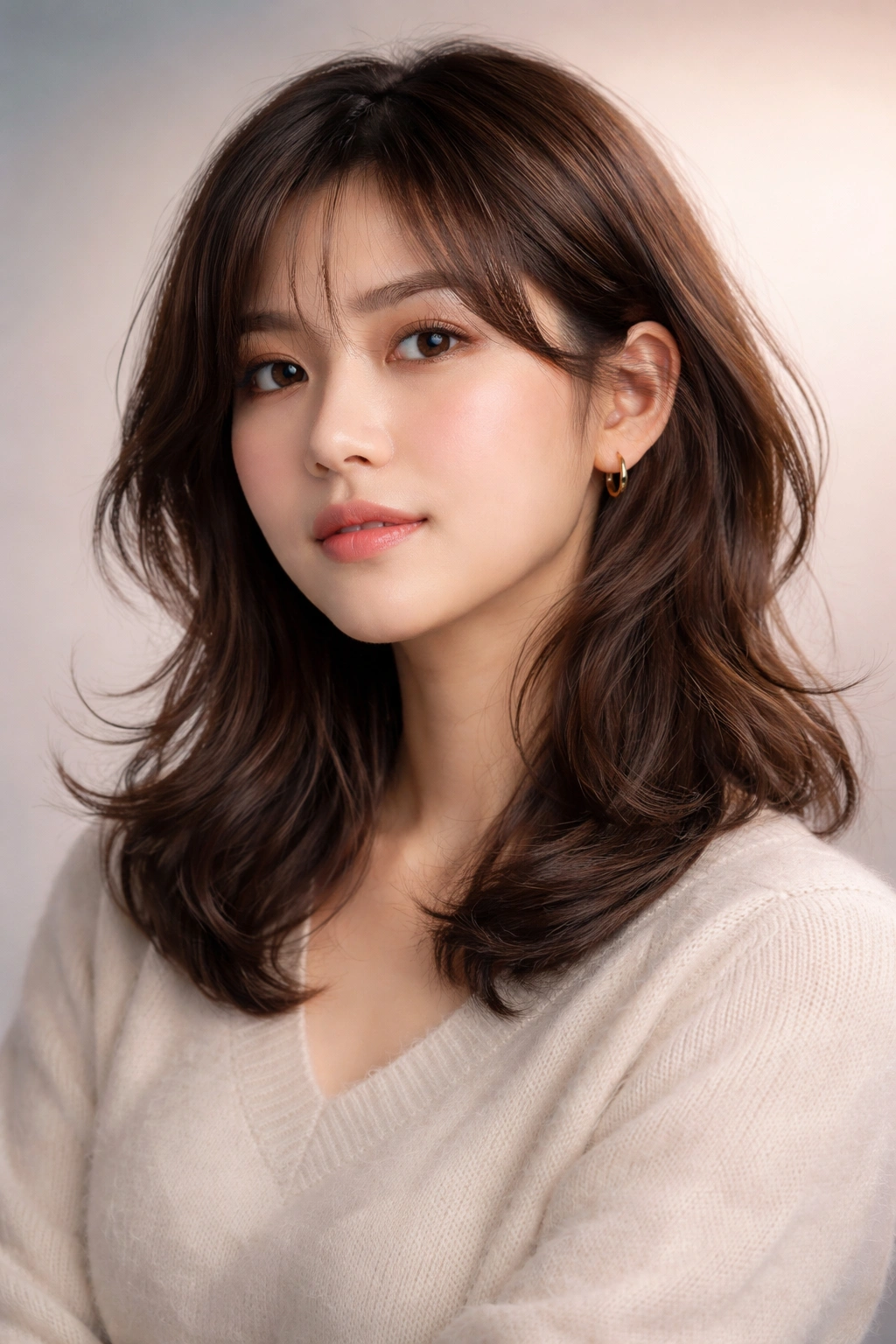 Thoughtful portrait reflecting final thoughts on Korean hairstyles