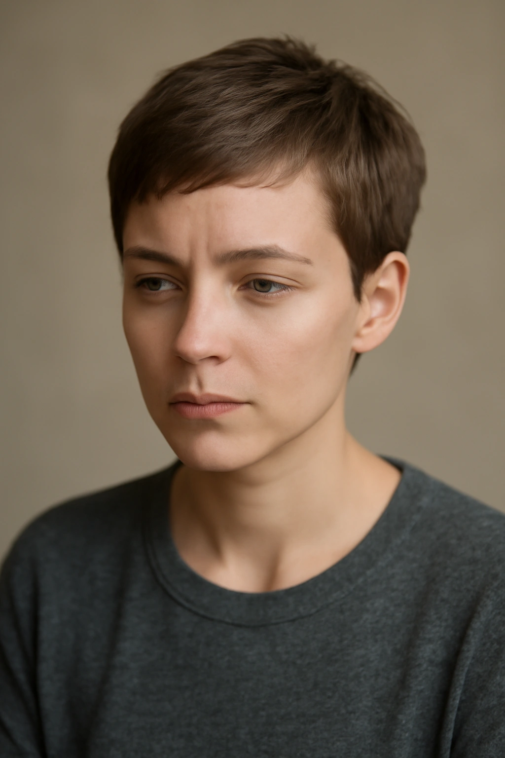 10 Quick Short Hairstyles for Busy Mornings 11 Contemplative portrait of a person with short hair